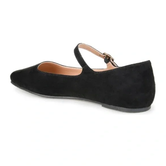 Journee Collection Womens Carrie Buckle Square Toe Mary Jane Flats - Picture 2 of 9